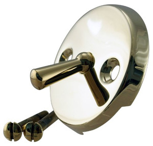 Westbrass D330-01 Trip Lever Overflow Faceplate, Polished Brass