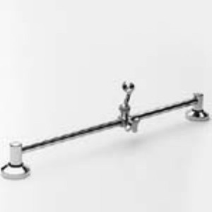 Newport Brass 292 23" Wall-Mounted Slide Bar with Adjustable Bracket for Handsho, Satin Nickel