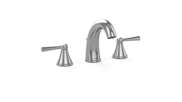 Toto TL210DD#PN Silas Widespread Lavatory Faucet Polished Nickel