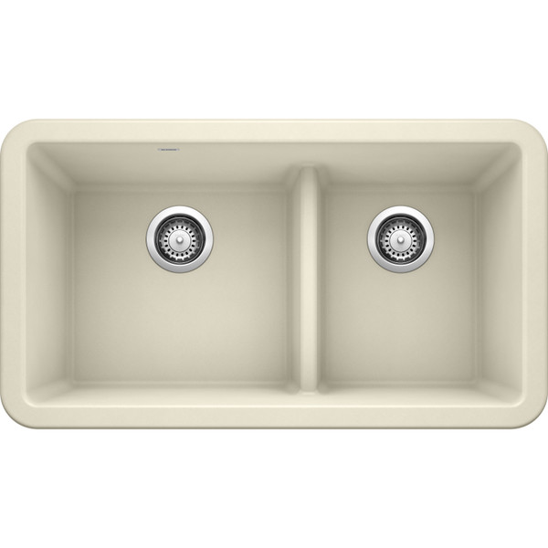 BLANCO 402328 IKON 33" APRON LOW DIVIDE BISCUIT