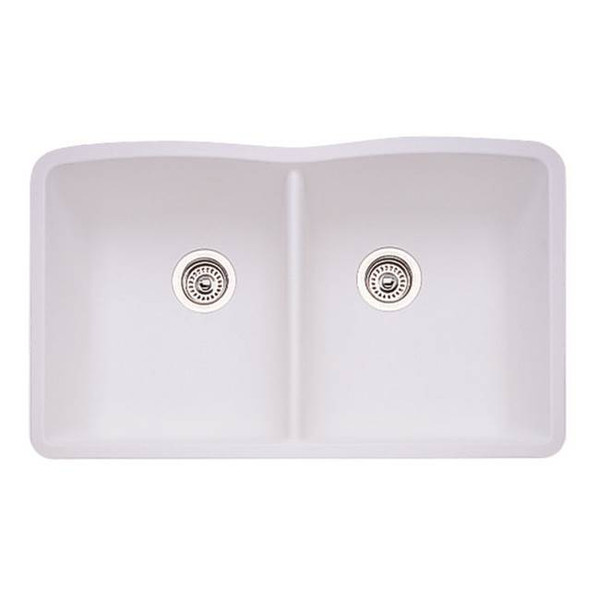 BLANCO 440185 DIAMOND EQUAL DOUBLE BOWL - WHITE