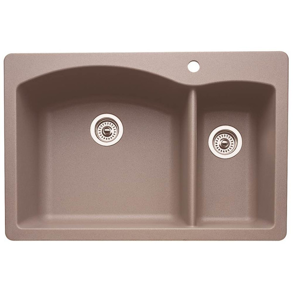 BLANCO 440198 DIAMOND 1-1/2 BOWL DUAL DECK - METALLIC GRAY