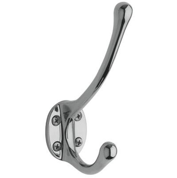 BALDWIN 0742.260 COSTUME HOOK 5.375" H X 3.5" P IN POLISHED CHROME