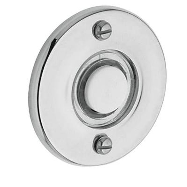 BALDWIN 4851.260 ROUND BELL BUTTON 1-3/4" DIAMETER IN POLISHED CHROME