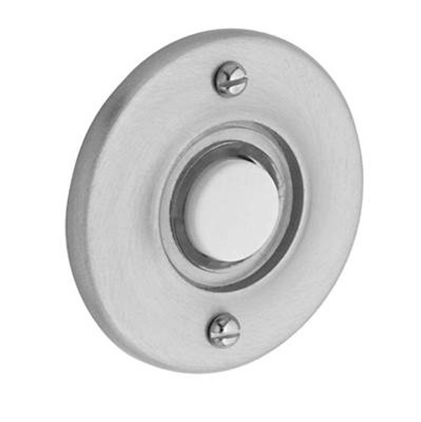 BALDWIN 4851.264 ROUND BELL BUTTON 1-3/4" DIAMETER IN SATIN CHROME"