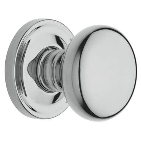 BALDWIN 5015.260.PRIV PRIVACY SET 5015 CLASSIC KNOB WITH 5048 ROSE 2-3/8" BACKSET IN POLISHED CHROME