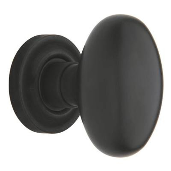 BALDWIN 5025.102.PRIV PRIVACY SET 5025 EGG KNOB WITH 5048 ROSE 2-3/8" BACKSET IN OIL RUBBED BRONZE