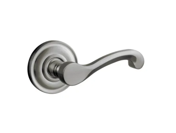 BALDWIN 5445V.412.PASS PASSAGE SET 5445V CLASSIC LEVER WITH 5048 ROSE 2-3/8" BACKSET IN DISTRESSED VENETIAN BRONZE