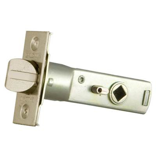 BALDWIN 5510.150.FLS KNOB-STRENGTH PASSAGE LATCH 2.375'' BACKSET WITH FULL LIP STRIKE IN SATIN NICKEL