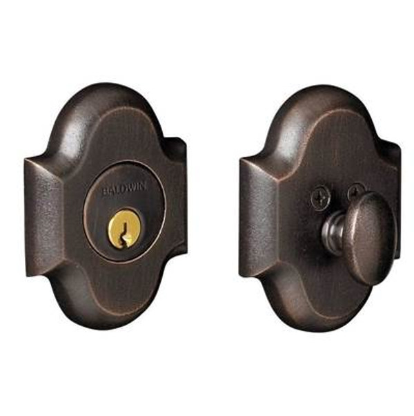 BALDWIN 8252.402.AC1 BOULDER ELECTRONIC DEADBOLT IN DISTRESSED OIL RUBBED BRONZE