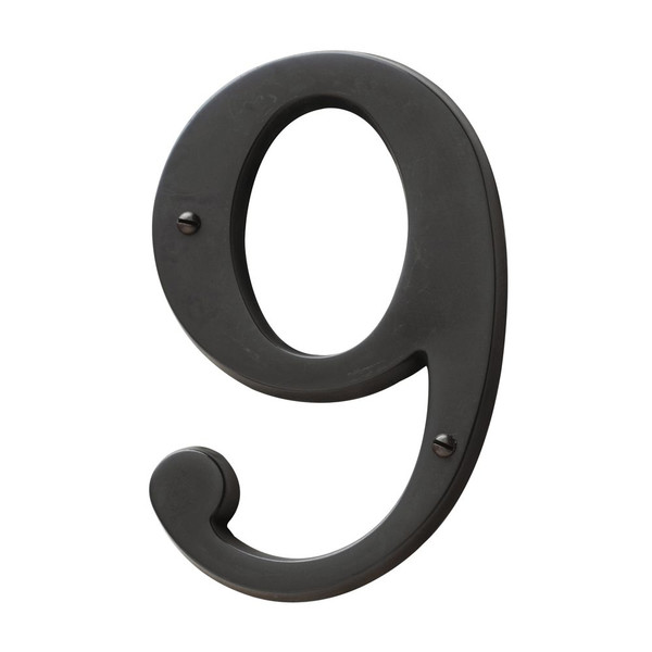 BALDWIN 90679.102.CD #9 HOUSE NUMBER 4-3/4" IN OIL RUBBED BRONZE