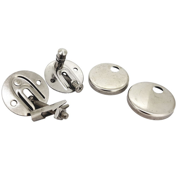 DURAVIT 0061631000 HINGE-SET FOR SEAT AND COVER WITH OR WITH OUT SOFT CLOSE, STAINLESS STEEL