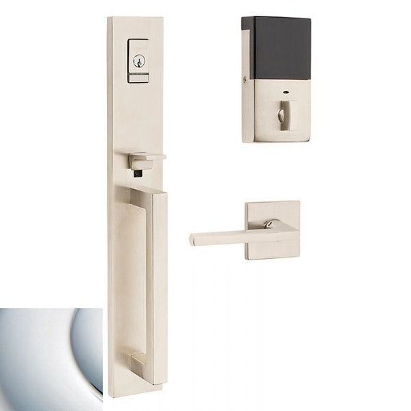 BALDWIN 85392.260.BRENT MINNEAPOLIS EVOLVED SINGLE CYLINDER SMART LOCK WITH 5162 LEVER RIGHT HAND IN POLISHED CHROME