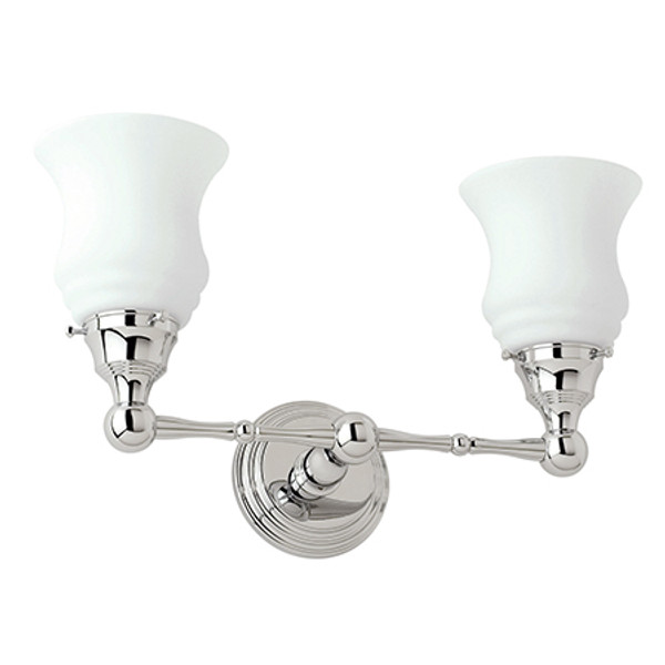 GINGER 1182/SN CHELSEA DOUBLE LIGHT SATIN NICKEL (SHOWN IN POLISHED CHROME)