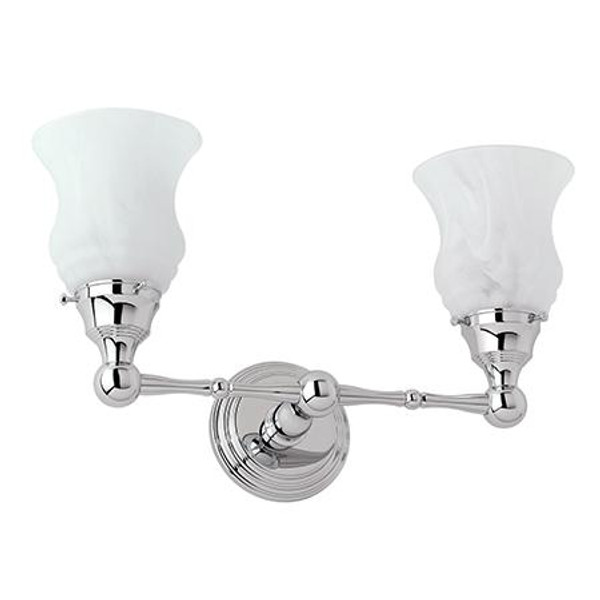 GINGER 1182SO/SN CHELSEA DOUBLE LIGHT SATIN NICKEL (SHOWN IN POLISHED CHROME)