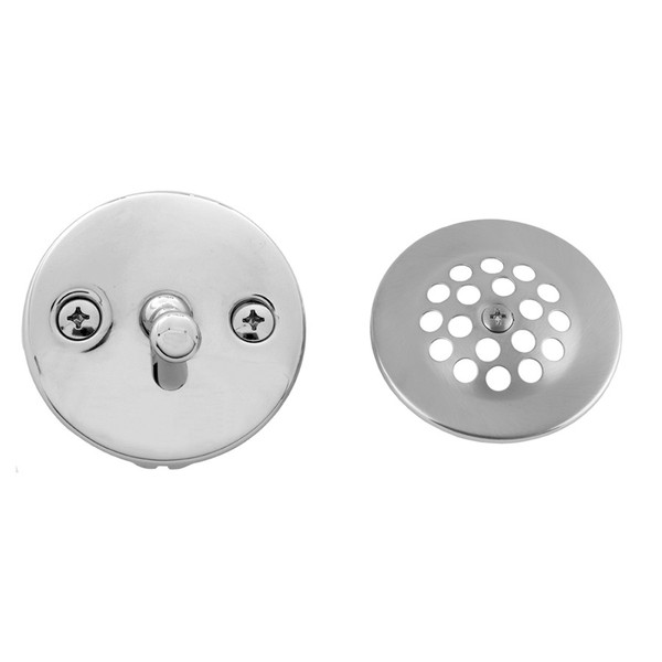 JACLO 519-PCH TRIP LEVER FACEPLATE AND GRID STRAINER POLISHED CHROME