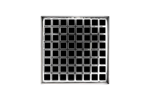 INFINITY DRAIN QD 5-2P PS SQUARES QD 5-2: 5X5 STANDARD KIT POLISHED STAINLESS