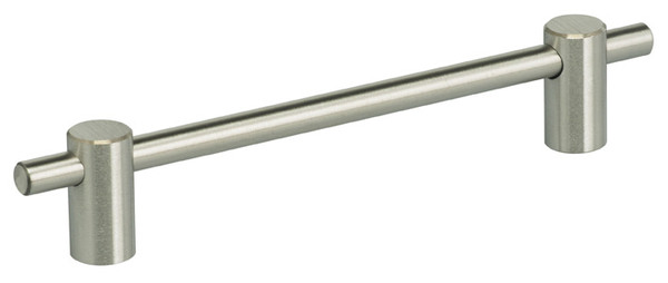OMNIA 9457/128.32D MODERN CABINET PULL 5'' CENTER TO CENTER / ADJUSTABLE SATIN STAINLESS STEEL