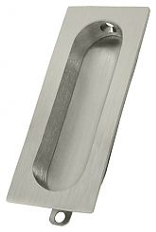 DELTANA FP222U15 FLUSH PULL, RECTANGLE, 3-1/8"X 15/16" BRUSHED NICKEL