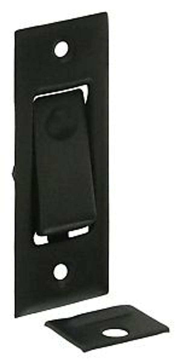 DELTANA PDB42U19 POCKET DOOR BOLT, JAMB BOLT PAINT BLACK