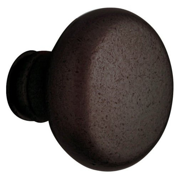 Baldwin 5015 Pair of Estate Knobs without Rosettes, Distressed Venetian Bronze