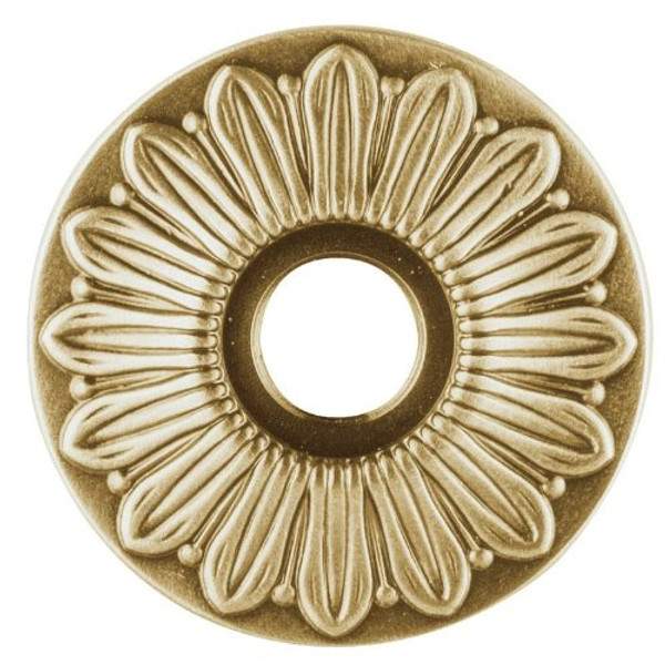 Baldwin 5019 Pair of Estate Rosettes for Passage Functions, Satin Brass and Brown