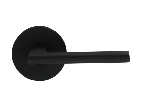 PASSAGE SET, WEDGE LEVER/SQUARE ROSE, w/014 2-3/8" BACKSET, OIL RUBBED BRONZE LACQUERED