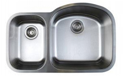 BLANCO STELLAR 1.6 PLUS REVERSE BOWL UNDERMOUNT 31-3/4'' X 20-1/2'' 9'' & 7'' DEEP 18 GAUGE