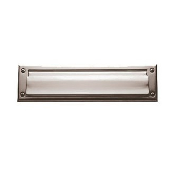 Baldwin 0012.140 Polished Nickel 13” x 3.625” Letter Box Plate