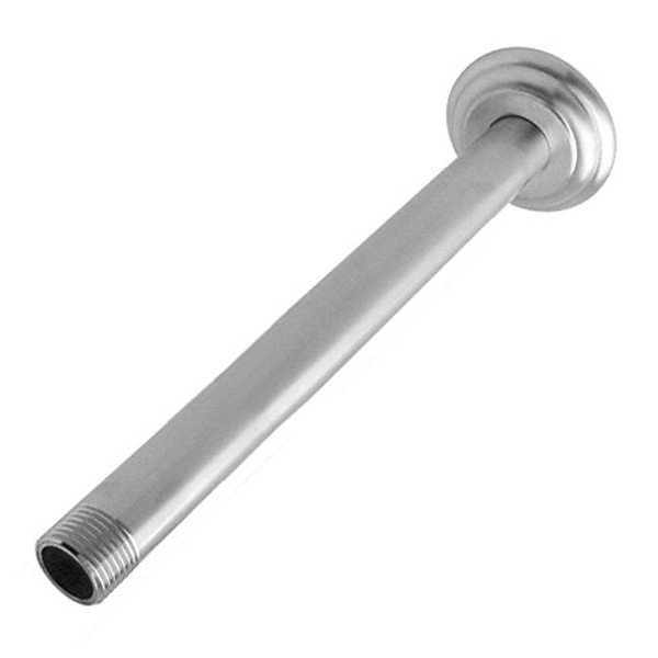 8" Polished Chrome Shower Head Ceiling Arm Water Pipe