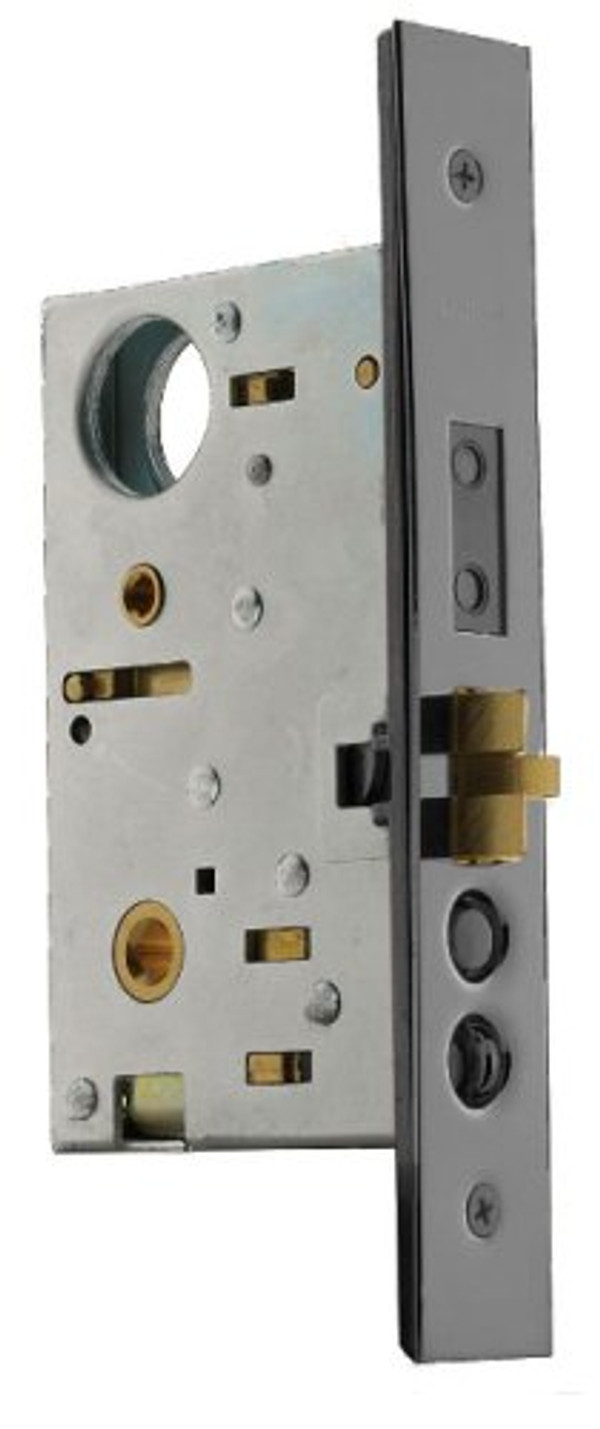 Baldwin 6321.150.L Estate Left Handed Handleset and Knob Entrance Mortise Lock with 2-1/2-Inch Backset, Satin Nickel