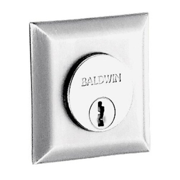 Baldwin 6737 Square Cylinder Trim Collar, Satin Chrome