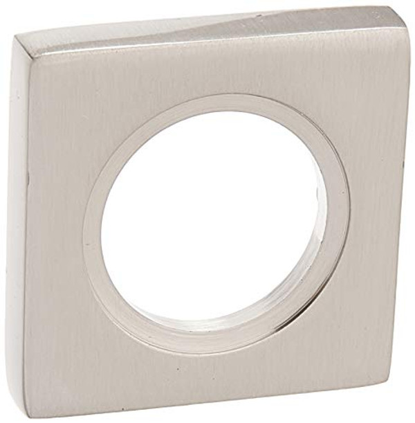 Baldwin 6743 Contemporary Square Cylinder Trim Collar, Satin Nickel