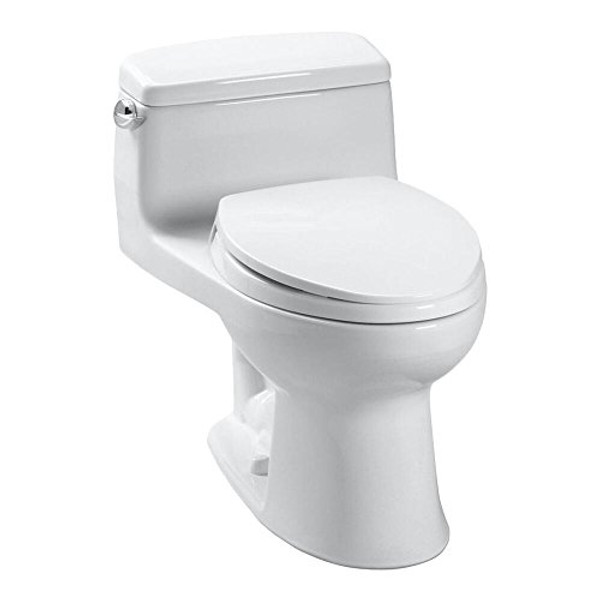 Supreme One-Piece Round Toilet 1.28 GPF Cotton with SoftClose seat