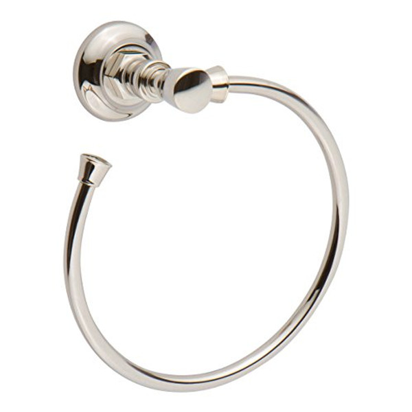 Ginger 4821/PN Eavon Towel Ring, Polished Nickel