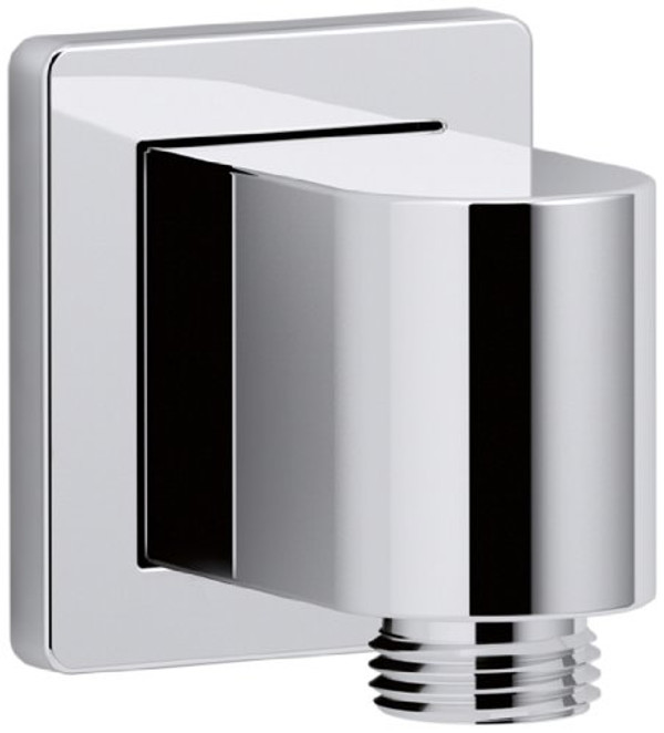 KOHLER K-98351-CP Awaken Wall-Mount Supply Elbow with Check Valve, Polished Chrome,0.5"