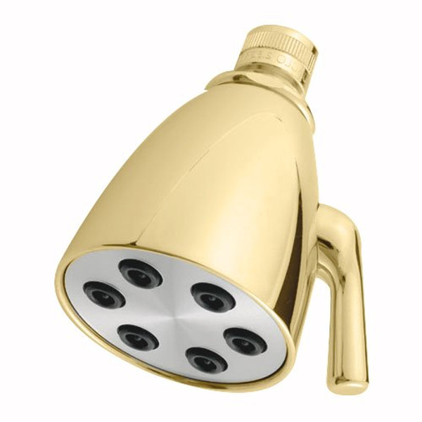 Jaclo B728-PB Contemp #2 Showerhead, Polished Brass