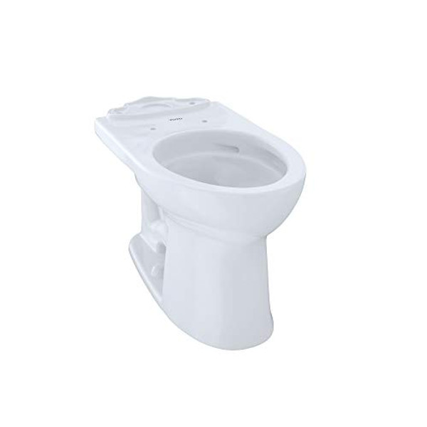 Toto C454CUFG#01 Drake II Elongated Toilet Bowl with SanaGloss, Cotton, White