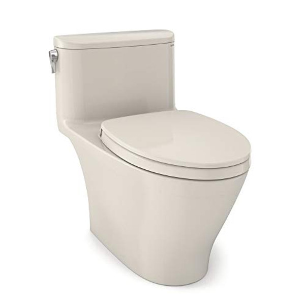 TOTO TMS642124CEFG12 Nexus 1.28 GPF One Piece Elongated Chair Height Toilet with Tornado Flush Technology - Seat Included Sedona Beige