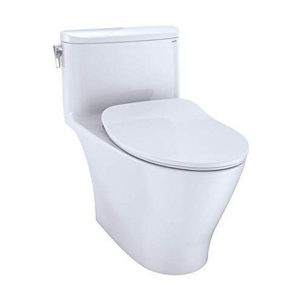 TOTO TMS642234CEFG01 Nexus 1.28 GPF One Piece Elongated Chair Height Toilet with Tornado Flush Technology - Seat Included Cotton