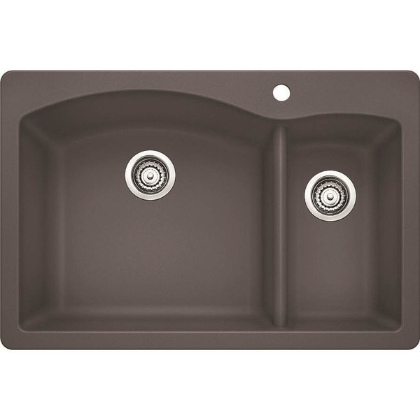 BLANCO 441464 DIAMOND 1-1/2 BOWL DUAL DECK - CINDER