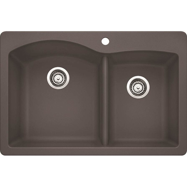 BLANCO 441465 DIAMOND 1-3/4 BOWL DUAL DECK - CINDER