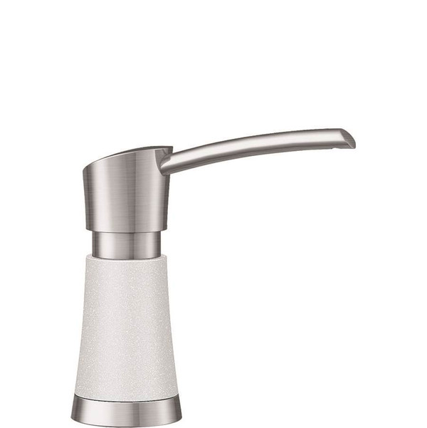 BLANCO 442054 ARTONA SOAP DISPENSER - WHITE/STAINLESS DUAL FINISH
