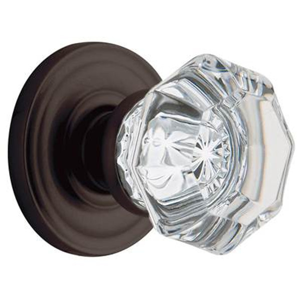 BALDWIN 5080.102.PASS PASSAGE SET 5080 FILLMORE KNOB WITH 5048 ROSE 2-3/8" BACKSET IN OIL RUBBED BRONZE