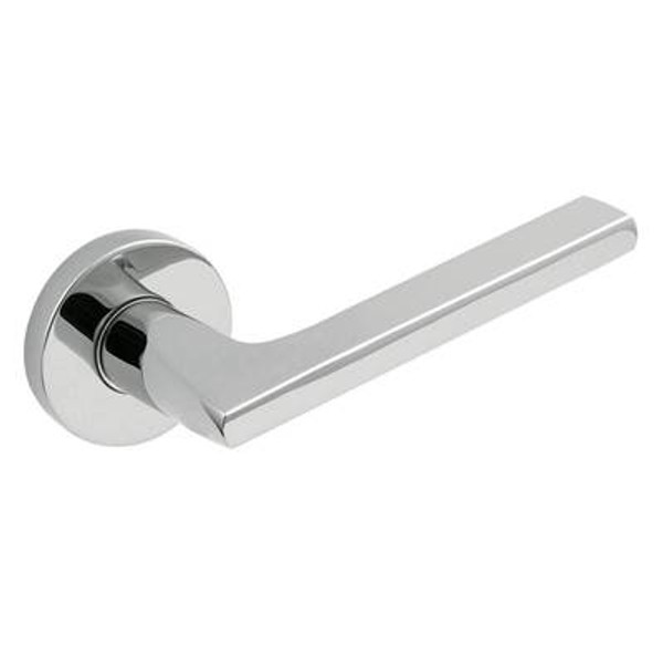 BALDWIN 5162.260.FD FULL DUMMY SET 5162 LEVER WITH R017 ROSE 2-3/8" BACKSET IN POLISHED CHROME