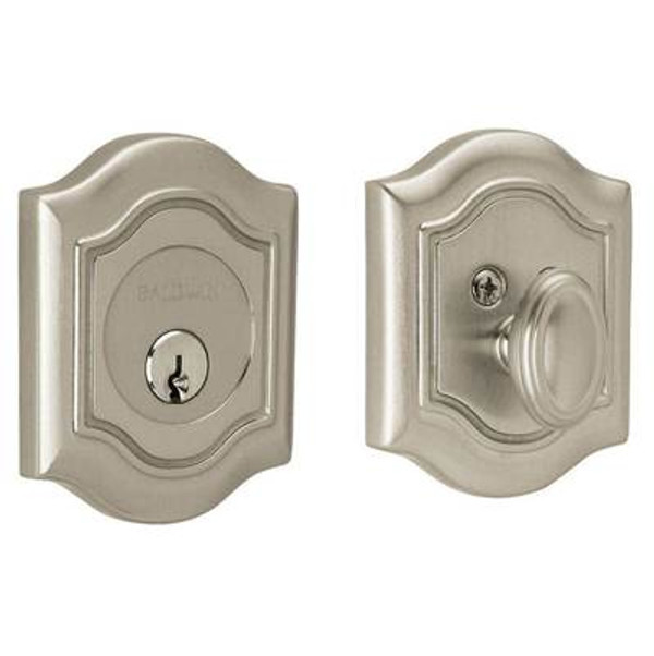 BALDWIN 8237.150 BETHPAGE SINGLE CYLINDER DEADBOLT  2-1/8" DOOR PREP IN SATIN NICKEL