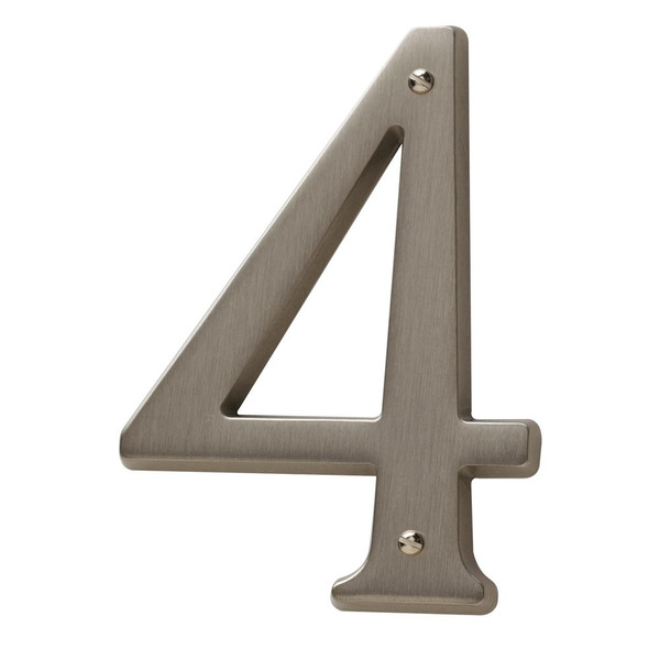 BALDWIN 90674.150.CD #4 HOUSE NUMBER 4-3/4" IN SATIN NICKEL