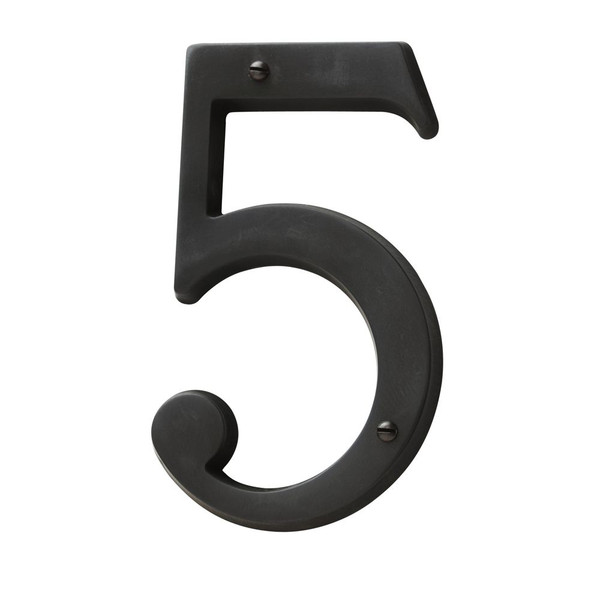 BALDWIN 90675.102.CD #5 HOUSE NUMBER 4-3/4" IN OIL RUBBED BRONZE