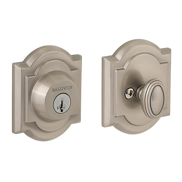 BALDWIN RESERVE 8BR0704-006 THICK DOOR KIT FOR SINGLE CYLINDER DEADBOLT 2" TO 2.5" DOOR IN POLISHED CHROME
