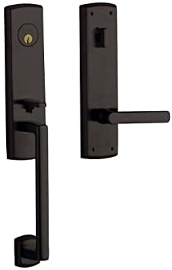 BALDWIN 85387.102.RENT SOHO SINGLE CYLINDER HANDLESET WITH 5485V LEVER RIGHT HAND EMEGENCY EGRESS IN OIL RUBBED BRONZE